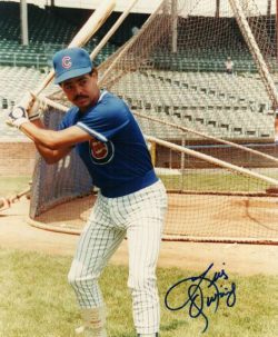 AUTOGRAPHED LUIS QUINONES Chicago Cubs Photo