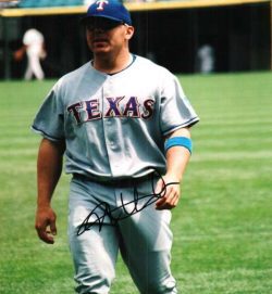 AUTOGRAPHED  KEVIN MENCH 8X10 Texas Rangers Photo
