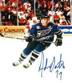 Autographed ADAM OATES Washington Capitals photo.