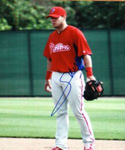 AUTOGRAPHED SEBASTIAN VALLE  photo  Philadelphia Phillies