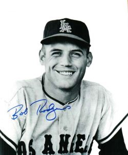 AUTOGRAPHED BOB RODGERS 8X10  photo Angels