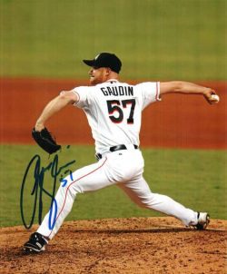AUTOGRAPHED CHAD GAUDIN 8X10 photo Miami Marlins