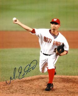 Autographed MARCUS ESTRADA Washington Nationals Photo