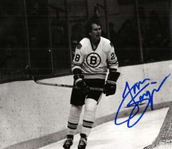 Autographed TOM SONGIN Boston Bruins  Photo