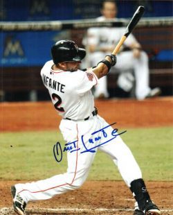 AUTOGRAPHED OMAR INFANTE 8X10 photo Miami Marlins