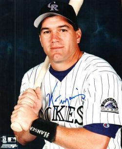 AUTOGRAPHED KIRK MANWARING 8X10 Colorado Rockies Photo