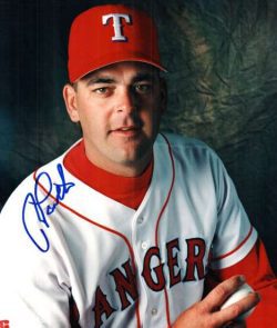 AUTOGRAPHED  photo ROGER PAVLIK Texas Rangers