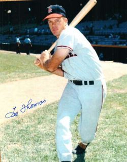 AUTOGRAPHED LEE THOMAS 8X10 Los Angeles Angels Photo