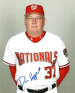 Autographed  DAVE HUPPERT Washington Nationals Photo