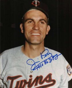 AUTOGRAPHED JIM PERRY - Minnesota Twins photo