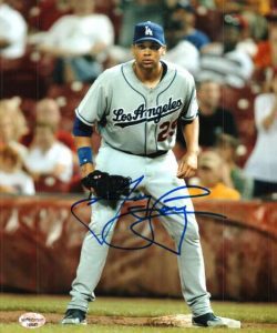 AUTOGRAPHED JAMES LONEY 8X10 Los Angeles Dodgers photo