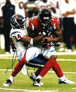 Autographed MICHAEL JENKINS 8X10 Atlanta Falcons photo