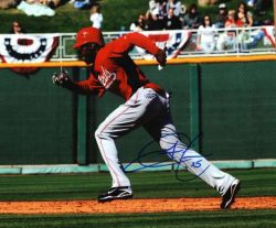 AUTOGRAPHED  photo FRED LEWIS Cincinnati Reds