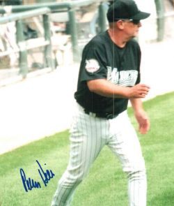 AUTOGRAPHED 8X10 photo PERRY HILL Florida Marlins