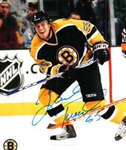 Autographed DAVID TANABE Boston Bruins  Photo