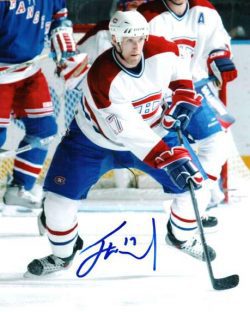 Autographed JASON WARD Montreal Canadiens Photo