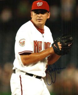 Autographed  JOHN LANNAN Washington Nationals Photo