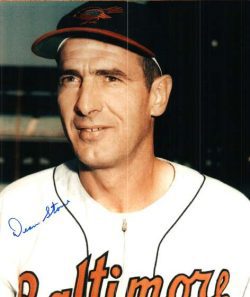 AUTOGRAPHED DEAN STONE photo  Baltimore Orioles