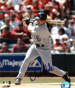 AUTOGRAPHED AARON MILES 8X10 Colorado Rockies Photo