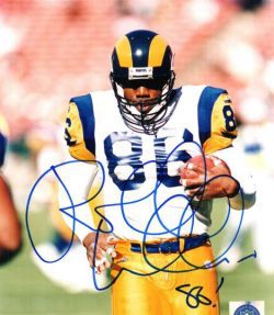 AUTOGRAPHED ROLAND WILLIAMS photo St Louis Rams
