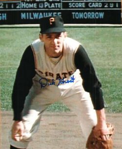 AUTOGRAPHED DICK GROAT 8x10 Pittsburgh Pirates Photo