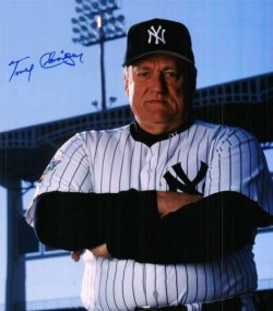 AUTOGRAPHED TONY CLONINGER 8x10 New York Yankees Photo