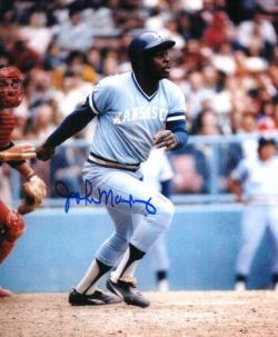 AUTOGRAPHED JOHN MAYBERRY 8X10 Kansas City Royals photo