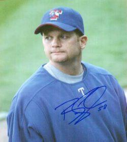 AUTOGRAPHED  photo BRIAN SHOUSE Texas Rangers