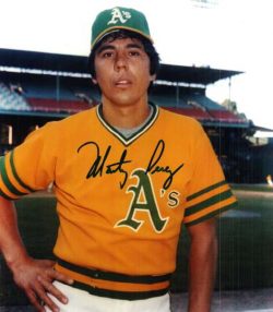 AUTOGRAPHED MARTY PEREZ photo - Oakland A's