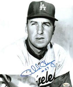 AUTOGRAPHED PHIL REGAN Los Angeles Dodgers photo