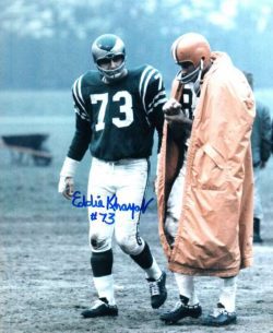 Autographed EDDIE KHAYAT 8X10  Philadelphia Eagles Photo