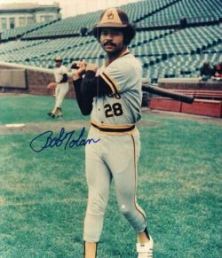AUTOGRAPHED BOBBY TOLAN 8x10 San Diego Padres photo