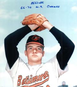 AUTOGRAPHED EDDIE WATT photo  Baltimore Orioles