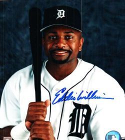 AUTOGRAPHED  photo EDDIE WILLIAMS Detroit Tigers