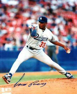 AUTOGRAPHED CARLOS PEREZ Los Angeles Dodgers photo