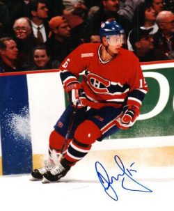 Autographed DAINIUS ZUBRUS 8x10 Montreal Canadiens Photo