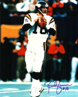 Autographed RICH GANNON 8X10 photo - Minnesota Vikings
