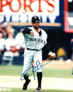 AUTOGRAPHED NEIFI PEREZ 8X10 Colorado Rockies Photo