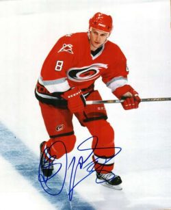 AUTOGRAPHED RON FRANCIS 11x14 CAROLINA HURRICANES Photo JSA - Main Line  Autographs