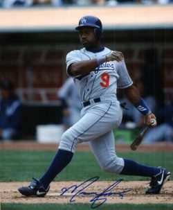 AUTOGRAPHED MARQUIS GRISSOM Los Angeles Dodgers photo