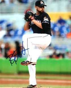AUTOGRAPHED RICKY NOLASCO 8X10 photo Miami Marlins