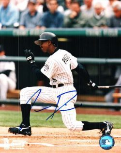 AUTOGRAPHED JUAN PIERRE 8X10 Colorado Rockies Photo