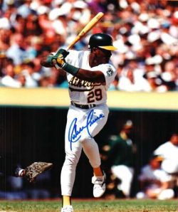 AUTOGRAPHED RUBEN SIERRA photo  -  Oakland A's