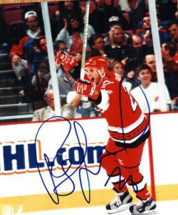 AUTOGRAPHED RAY SHEPPARD 8X10  photo CAROLINA HURRICANES