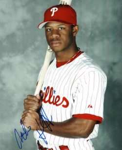 AUTOGRAPHED ANTHONY HEWITT photo  Philadelphia Phillies