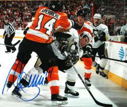 Autographed IAN LAPERRIERE 8X10 photo - Philadelphia Flyers