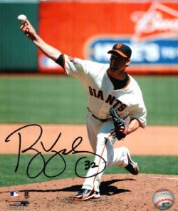 AUTOGRAPHED RYAN VOGELSONG 8X10 San Francisco Giants Photo