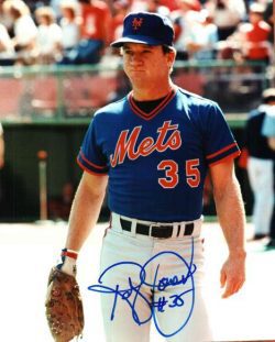 AUTOGRAPHED RANDY JONES 8x10 New York Mets photo