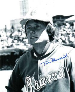AUTOGRAPHED TOM PACIOREK Atlanta Braves photo