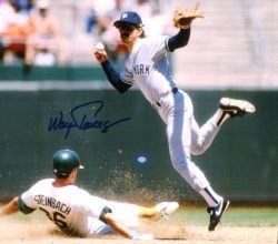 AUTOGRAPHED WAYNE TOLLESON photo  New York Yankees